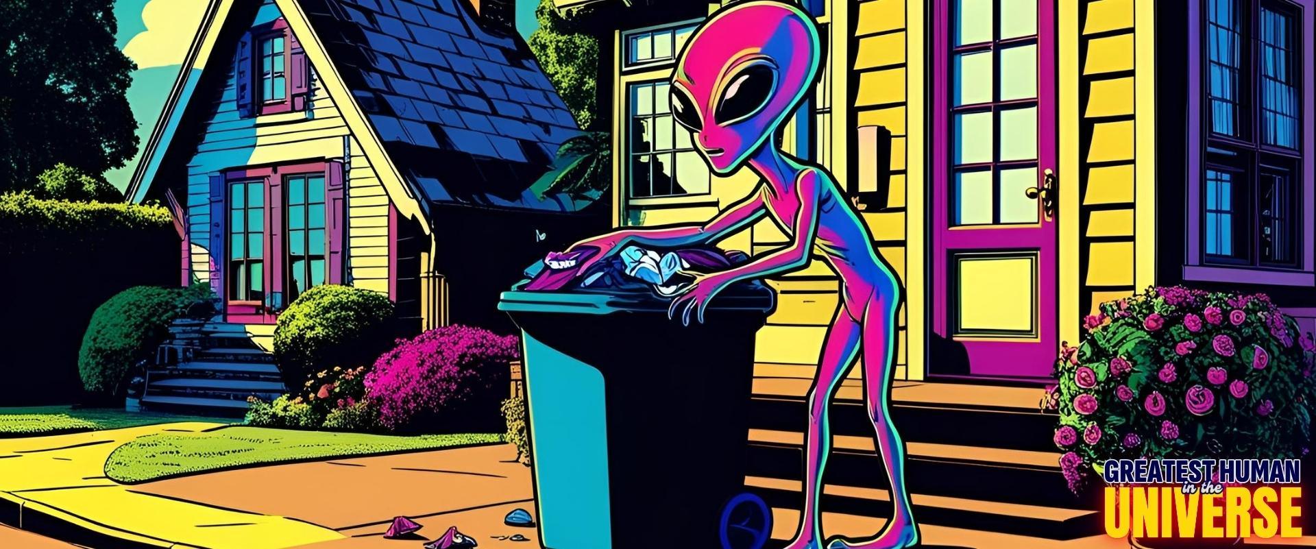 dealing with alien invasions trash snacks